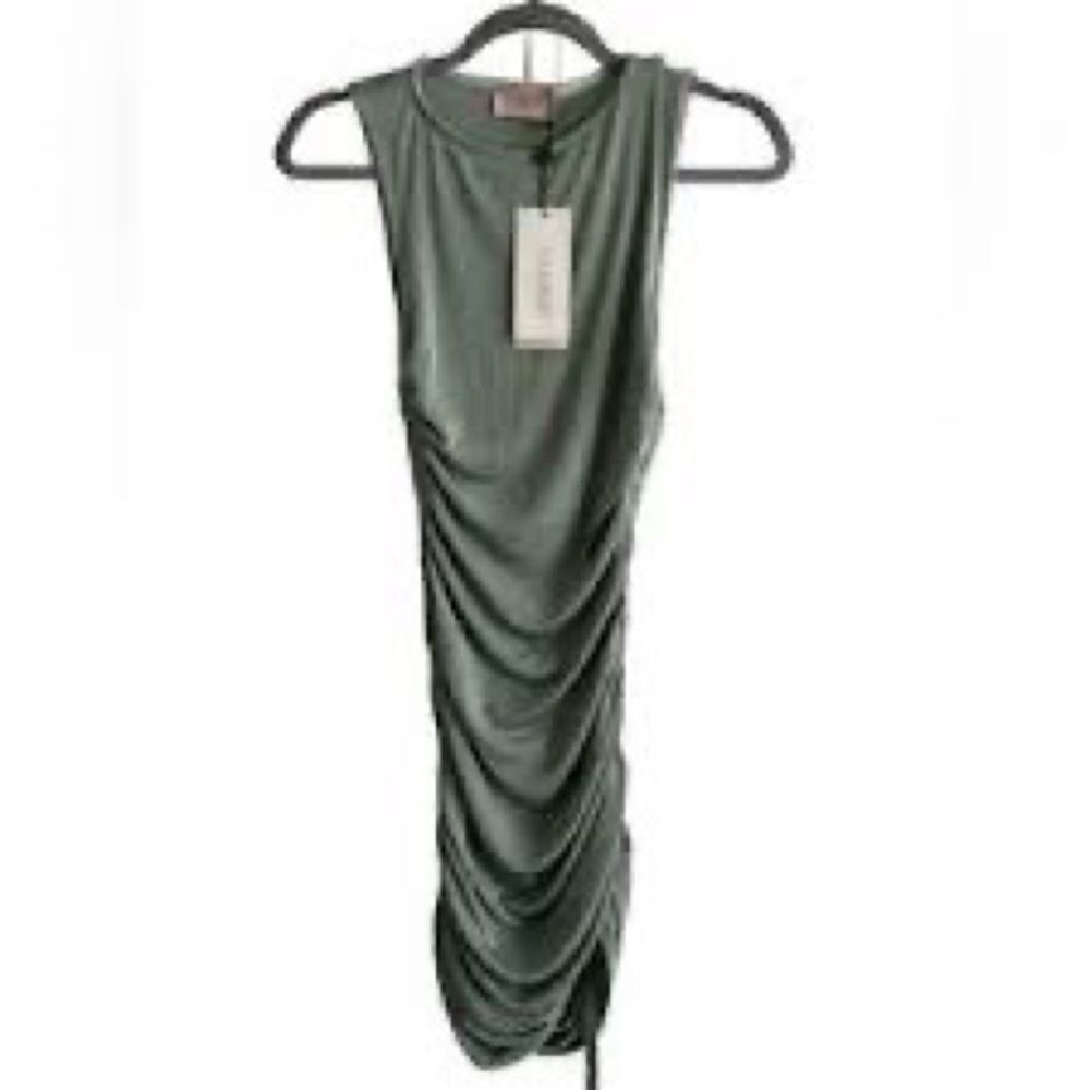 Club London medium green sparkly Body Con Dress